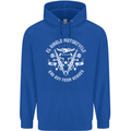 El Diablo Motorcycle Biker Motorbike Mens 80% Cotton Hoodie Royal Blue