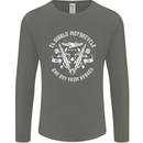 El Diablo Motorcycle Biker Motorbike Mens Long Sleeve T-Shirt Charcoal