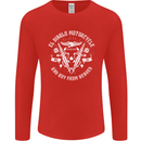 El Diablo Motorcycle Biker Motorbike Mens Long Sleeve T-Shirt Red