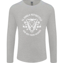 El Diablo Motorcycle Biker Motorbike Mens Long Sleeve T-Shirt Sports Grey
