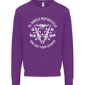 El Diablo Motorcycle Biker Motorbike Mens Sweatshirt Jumper Purple