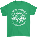 El Diablo Motorcycle Biker Motorbike Mens T-Shirt Cotton Gildan Irish Green
