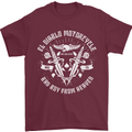 El Diablo Motorcycle Biker Motorbike Mens T-Shirt Cotton Gildan Maroon