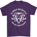 El Diablo Motorcycle Biker Motorbike Mens T-Shirt Cotton Gildan Purple