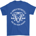 El Diablo Motorcycle Biker Motorbike Mens T-Shirt Cotton Gildan Royal Blue