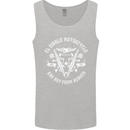 El Diablo Motorcycle Biker Motorbike Mens Vest Tank Top Sports Grey