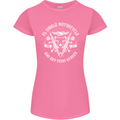 El Diablo Motorcycle Biker Motorbike Womens Petite Cut T-Shirt Azalea