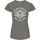 El Diablo Motorcycle Biker Motorbike Womens Petite Cut T-Shirt Charcoal