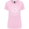 El Diablo Motorcycle Biker Motorbike Womens Wider Cut T-Shirt Light Pink
