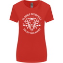 El Diablo Motorcycle Biker Motorbike Womens Wider Cut T-Shirt Red