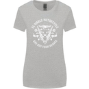 El Diablo Motorcycle Biker Motorbike Womens Wider Cut T-Shirt Sports Grey