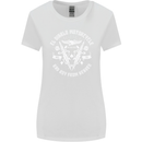 El Diablo Motorcycle Biker Motorbike Womens Wider Cut T-Shirt White