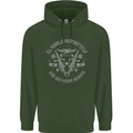 El Diablo Motorcycle Motorbike Biker Childrens Kids Hoodie Forest Green