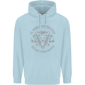 El Diablo Motorcycle Motorbike Biker Childrens Kids Hoodie Light Blue
