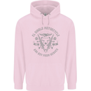 El Diablo Motorcycle Motorbike Biker Childrens Kids Hoodie Light Pink