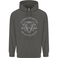 El Diablo Motorcycle Motorbike Biker Childrens Kids Hoodie Storm Grey