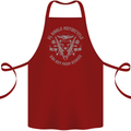 El Diablo Motorcycle Motorbike Biker Cotton Apron 100% Organic Maroon