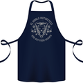 El Diablo Motorcycle Motorbike Biker Cotton Apron 100% Organic Navy Blue