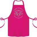 El Diablo Motorcycle Motorbike Biker Cotton Apron 100% Organic Pink