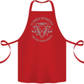 El Diablo Motorcycle Motorbike Biker Cotton Apron 100% Organic Red