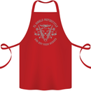 El Diablo Motorcycle Motorbike Biker Cotton Apron 100% Organic Red