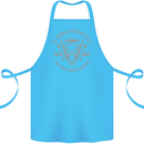 El Diablo Motorcycle Motorbike Biker Cotton Apron 100% Organic Turquoise