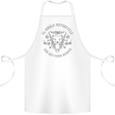 El Diablo Motorcycle Motorbike Biker Cotton Apron 100% Organic White
