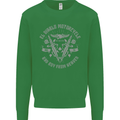 El Diablo Motorcycle Motorbike Biker Kids Sweatshirt Jumper Irish Green