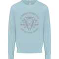El Diablo Motorcycle Motorbike Biker Kids Sweatshirt Jumper Light Blue