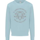 El Diablo Motorcycle Motorbike Biker Kids Sweatshirt Jumper Light Blue