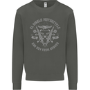 El Diablo Motorcycle Motorbike Biker Kids Sweatshirt Jumper Storm Grey