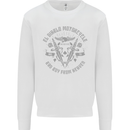 El Diablo Motorcycle Motorbike Biker Kids Sweatshirt Jumper White