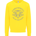 El Diablo Motorcycle Motorbike Biker Kids Sweatshirt Jumper Yellow