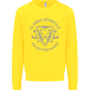 El Diablo Motorcycle Motorbike Biker Kids Sweatshirt Jumper Yellow