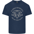 El Diablo Motorcycle Motorbike Biker Kids T-Shirt Childrens Navy Blue
