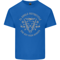 El Diablo Motorcycle Motorbike Biker Kids T-Shirt Childrens Royal Blue