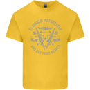 El Diablo Motorcycle Motorbike Biker Kids T-Shirt Childrens Yellow