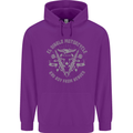 El Diablo Motorcycle Motorbike Biker Mens 80% Cotton Hoodie Purple