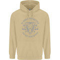 El Diablo Motorcycle Motorbike Biker Mens 80% Cotton Hoodie Sand