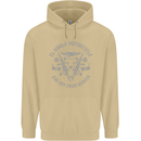 El Diablo Motorcycle Motorbike Biker Mens 80% Cotton Hoodie Sand