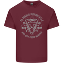 El Diablo Motorcycle Motorbike Biker Mens Cotton T-Shirt Tee Top Maroon