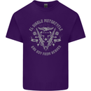 El Diablo Motorcycle Motorbike Biker Mens Cotton T-Shirt Tee Top Purple