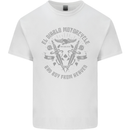 El Diablo Motorcycle Motorbike Biker Mens Cotton T-Shirt Tee Top White