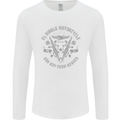 El Diablo Motorcycle Motorbike Biker Mens Long Sleeve T-Shirt White
