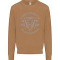 El Diablo Motorcycle Motorbike Biker Mens Sweatshirt Jumper Caramel Latte