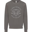 El Diablo Motorcycle Motorbike Biker Mens Sweatshirt Jumper Charcoal