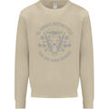 El Diablo Motorcycle Motorbike Biker Mens Sweatshirt Jumper Sand