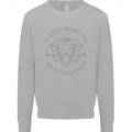 El Diablo Motorcycle Motorbike Biker Mens Sweatshirt Jumper Sports Grey