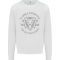 El Diablo Motorcycle Motorbike Biker Mens Sweatshirt Jumper White