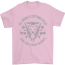 El Diablo Motorcycle Motorbike Biker Mens T-Shirt Cotton Gildan Light Pink